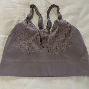 MINDD Elegant Lace Trim Bralette - Purple